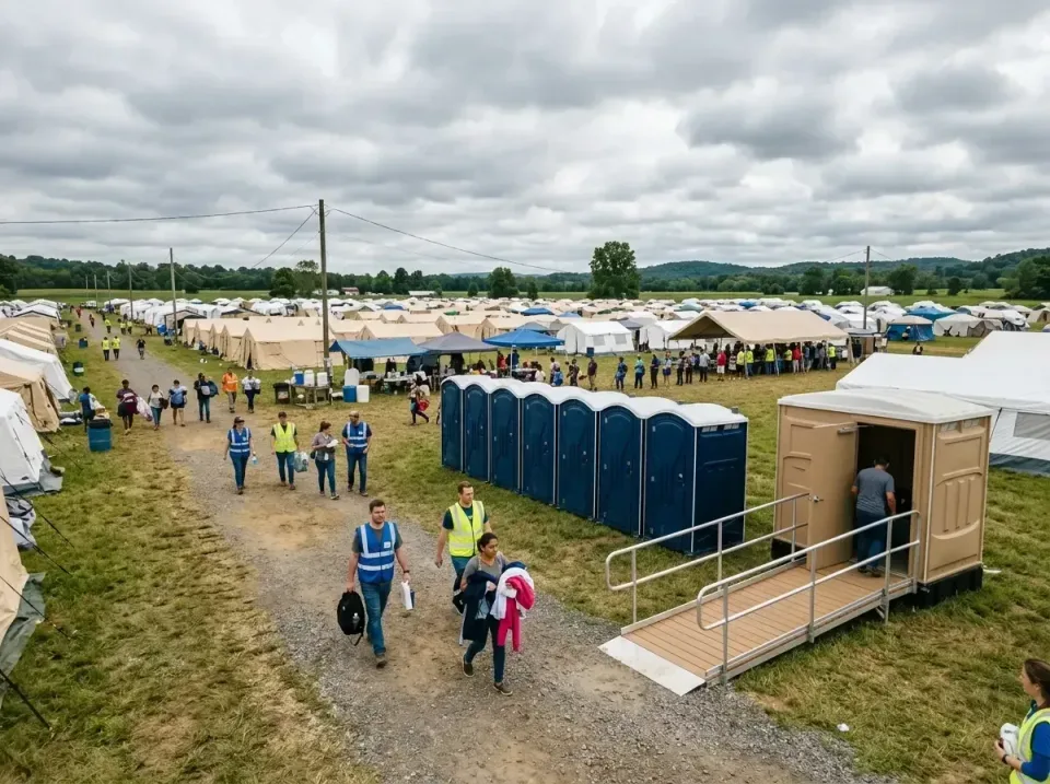 disaster-relief-camp-restrooms-010 — frequently asked questions, Dumpster & Portable Bathrooms Rental in Waikoloa Village, HI